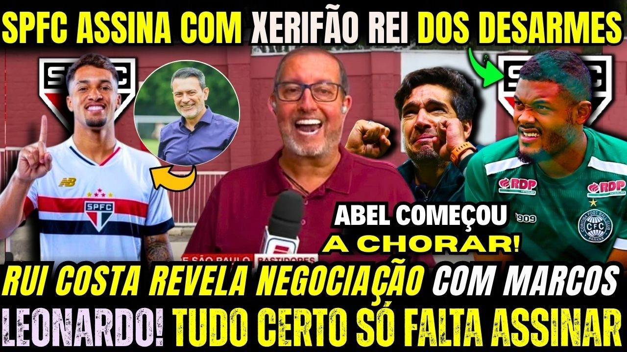 MASSÍS DÁ OK E TRICOLOR FECHA COM XERIFÃO REI DOS DESARMES! RUI REVELA NEGOCIAÇÃO COM MARCOS LEONARD