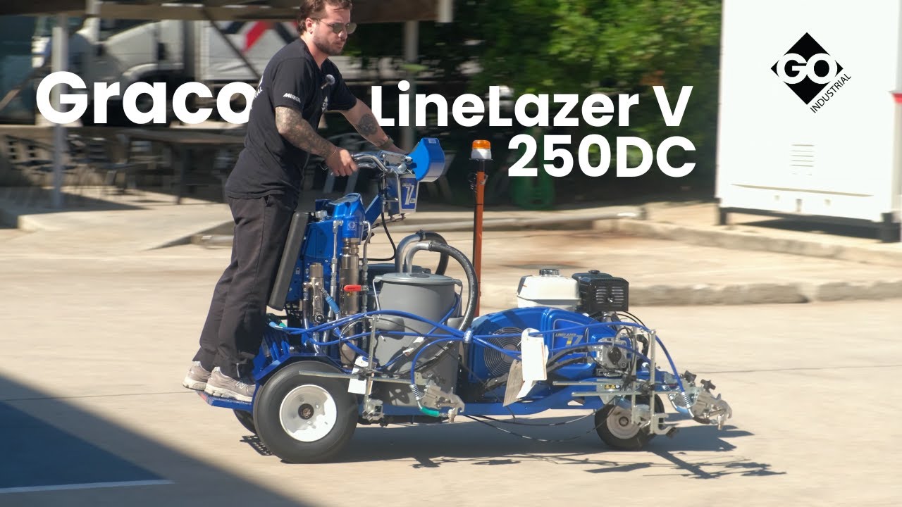 Stripe Two Colours At The Same Time with the Graco LineLazer V 250DC