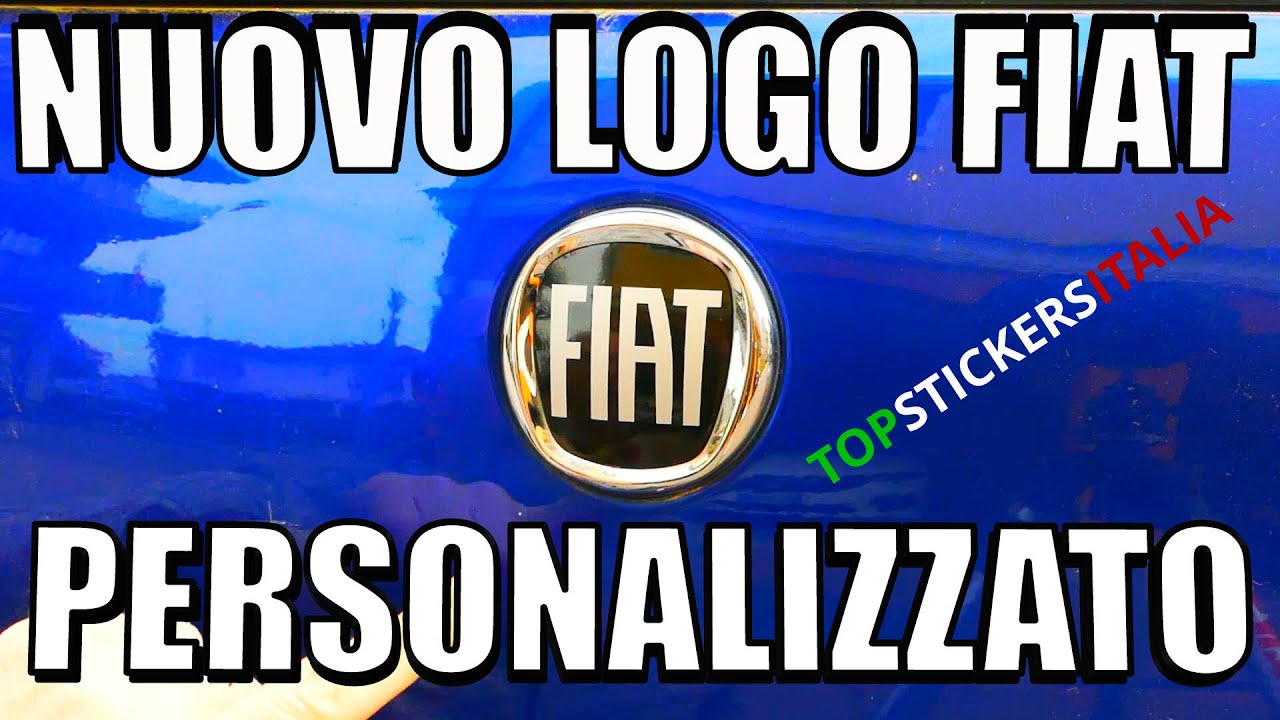 Nuovo Logo Emblema Fiat Personalizzato con gli Adesivi topstickersitalia