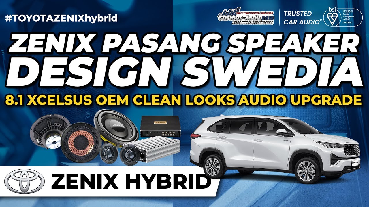 AUDIO MOBIL RAPI DAN BAGUS INNOVA ZENIX DENGAN XCELSUS SPEAKER SWEDIA 8.1 OLEH TEAM CARTENS AUDIO
