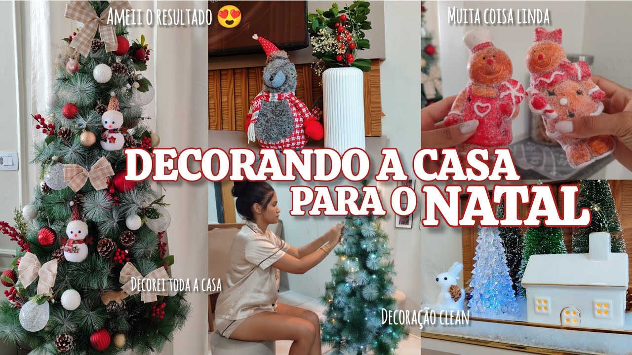 DECORANDO A CASA PARA O NATAL🧑‍🎄 decorando a árvore, laços natalino, decorando a cozinha, NATAL 2024