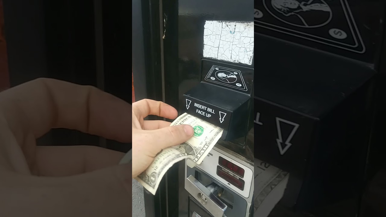 how a vending machine bill acceptor works