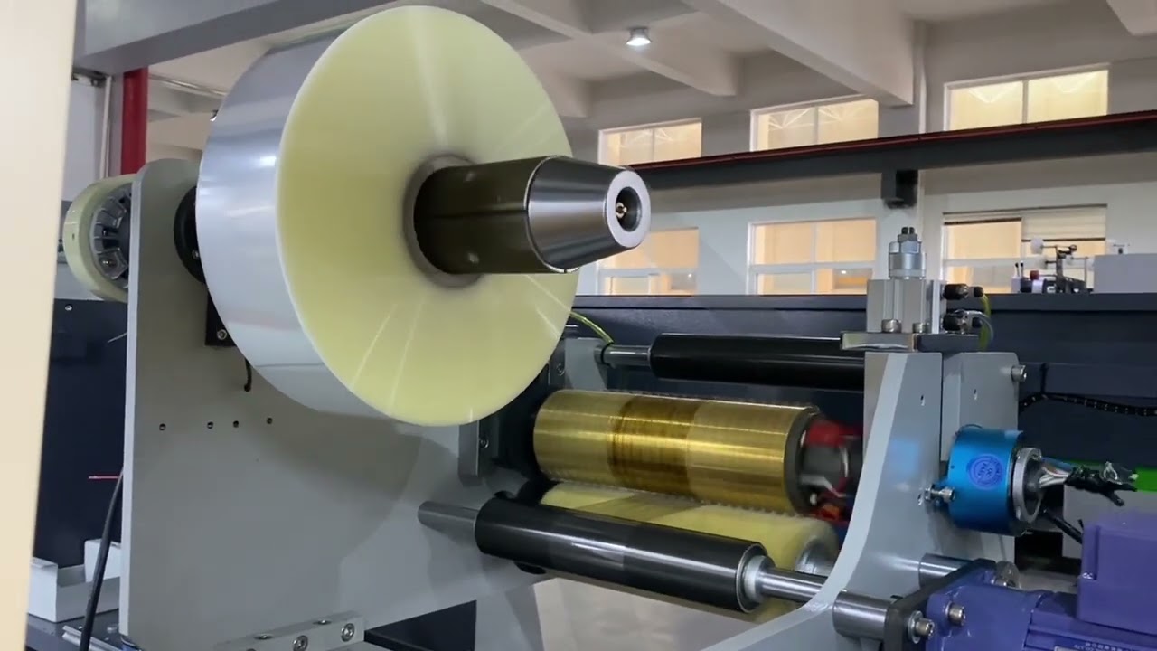 V bottom bag opp with hole #paperbagmakingmachine #paperbagmachine 
