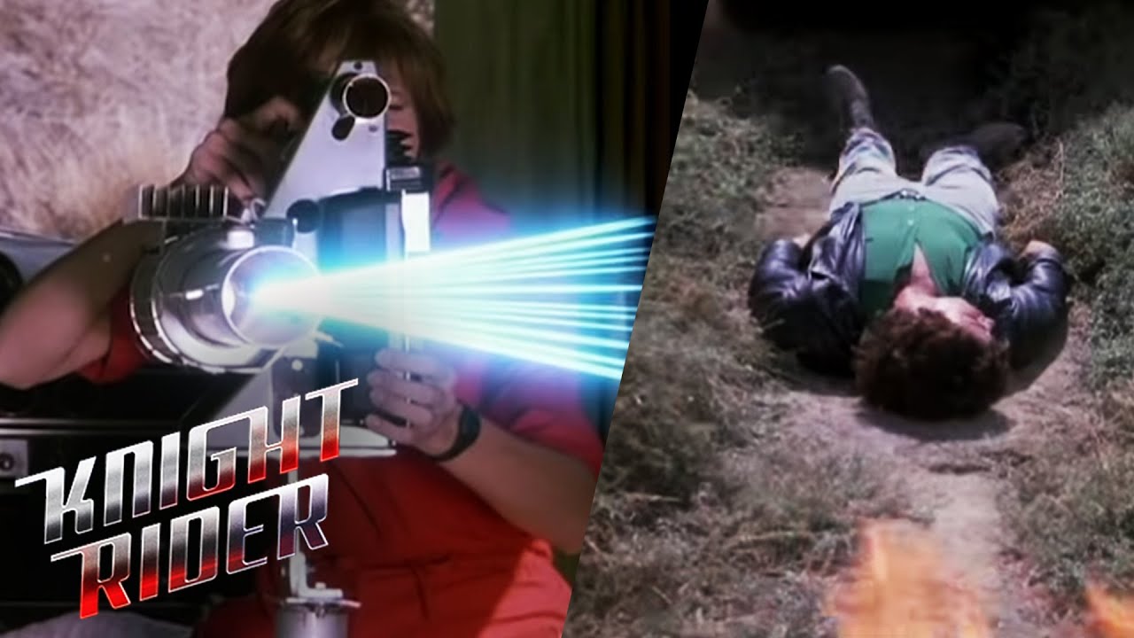 Michael Gets Blasted By a Laser Beam | Knight Rider