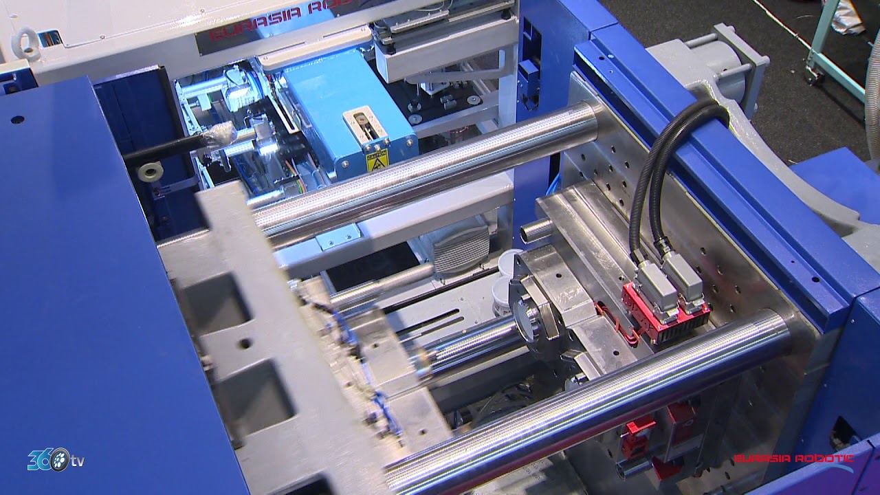 Eurasia Robotic 2 cavity 1lt bucket iml robot Plast Eurasia 2019