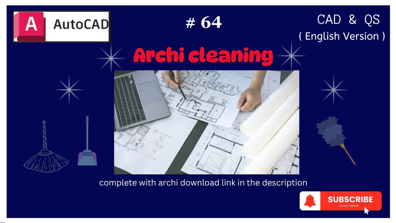 #Autocad 64 English Version | Archi cleaning for M&E drawing
