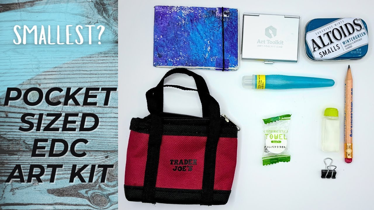 EDC Watercolor Kit Tiniest Travel Art Supplies on the go Ideas Minimalist Everyday
