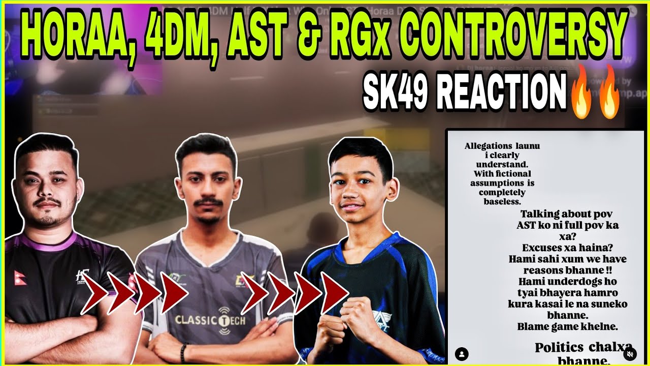 Horaa, 4DM, AST & RGx Controversy | SK49 Reaction 🔥 | kvn gaming