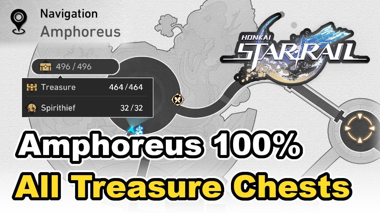 Honkai Star Rail - All Treasure Chest & Spirithief Locations (Amphoreus 100%)