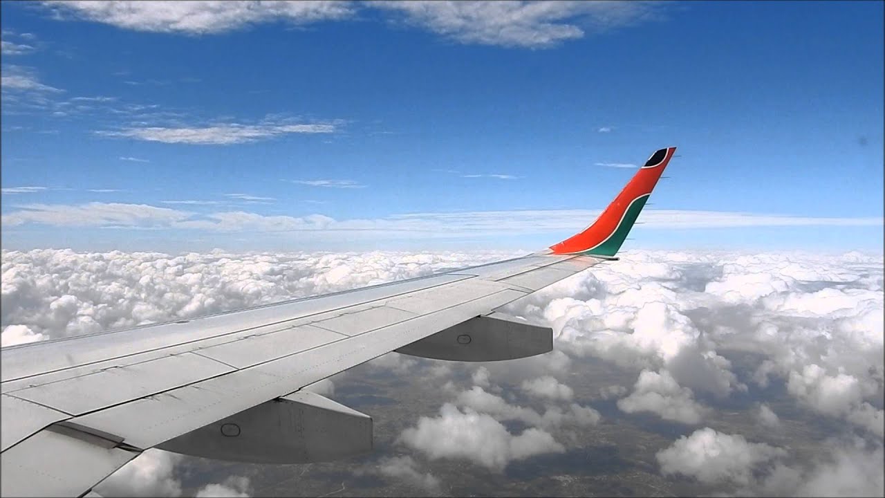 Kenya Airways Embraer 190 Nairobi to Mombasa FULL FLIGHT