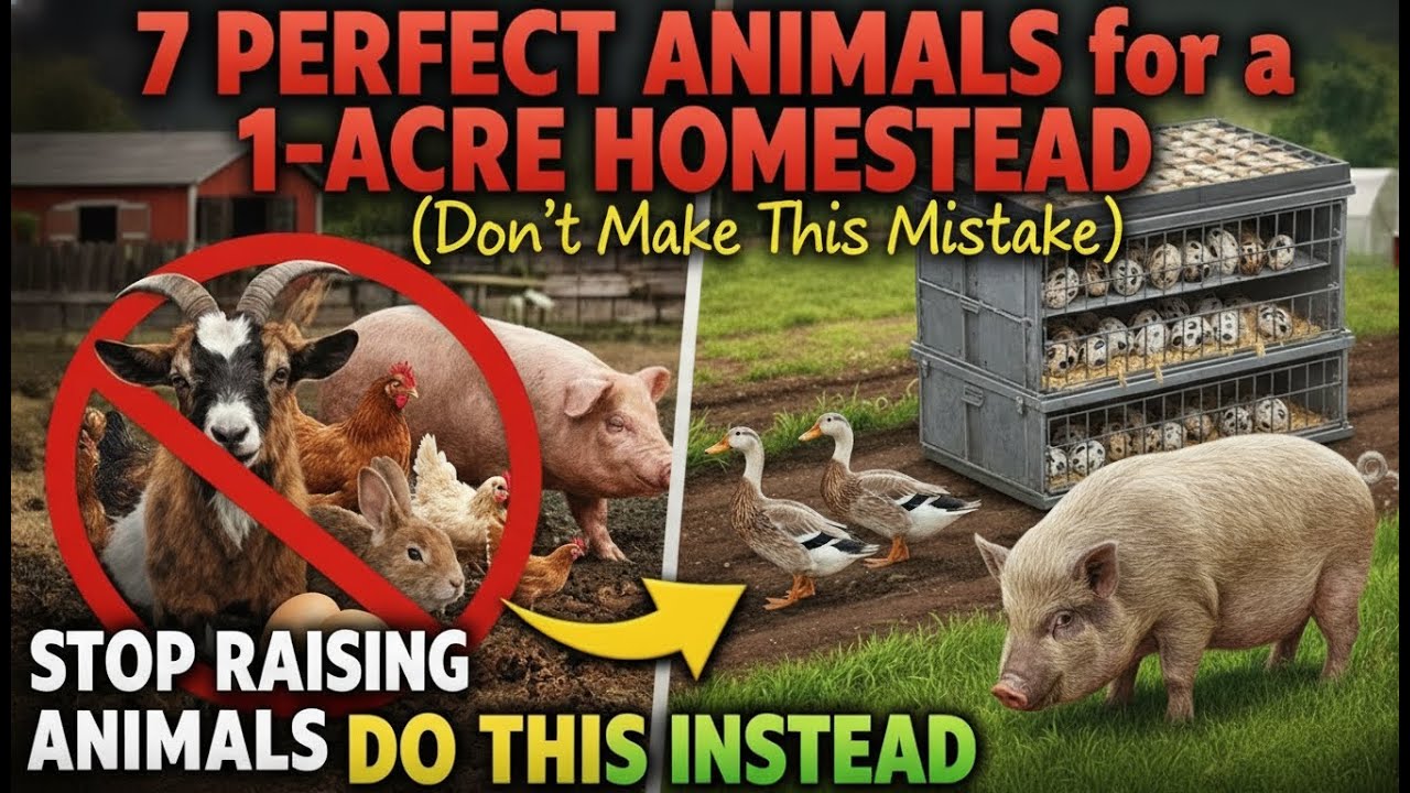 7 Perfect Animals for a 1-Acre Homestead (Don’t Make This Mistake)