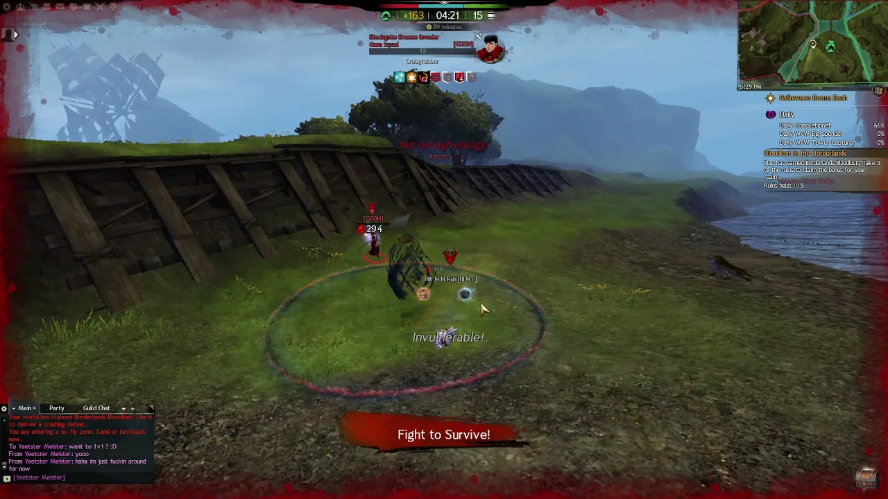 Guild Wars 2 | Blighter's Boon Reaper - WvW Outnumbered Roaming