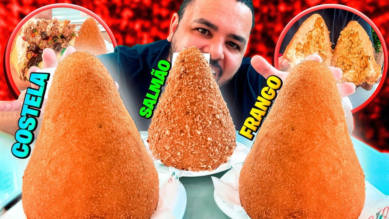 COMENDO 3 COXINHAS DE 1 KILO | SEM CORRERIA!