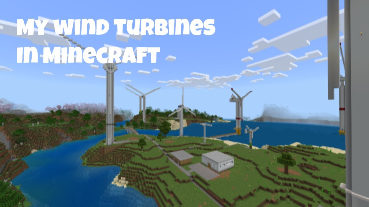 My wind turbines in Minecraft