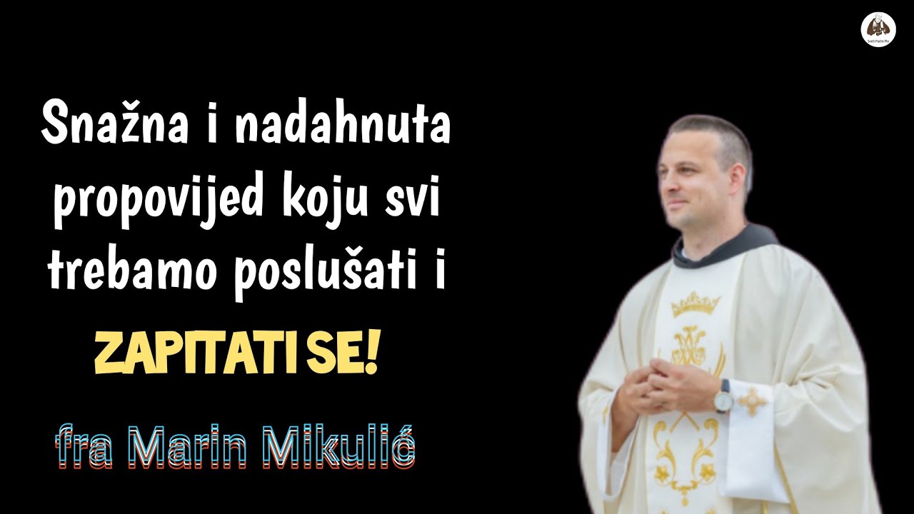 Snažna i nadahnuta propovijed koju svi trebamo poslušati i ZAPITATI SE‼️