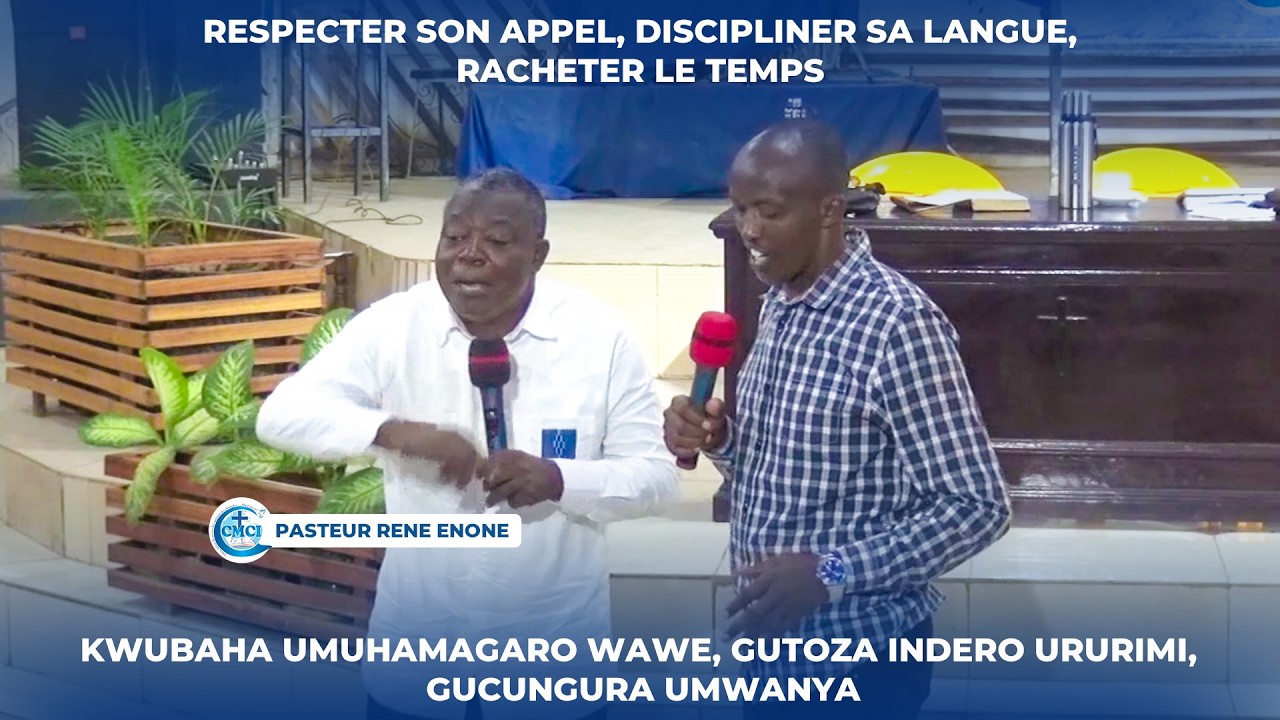 RESPECTER SON APPEL, DISCIPLINER SA LANGUE, RACHETER LE TEMPS / PAST. RENE ENONE