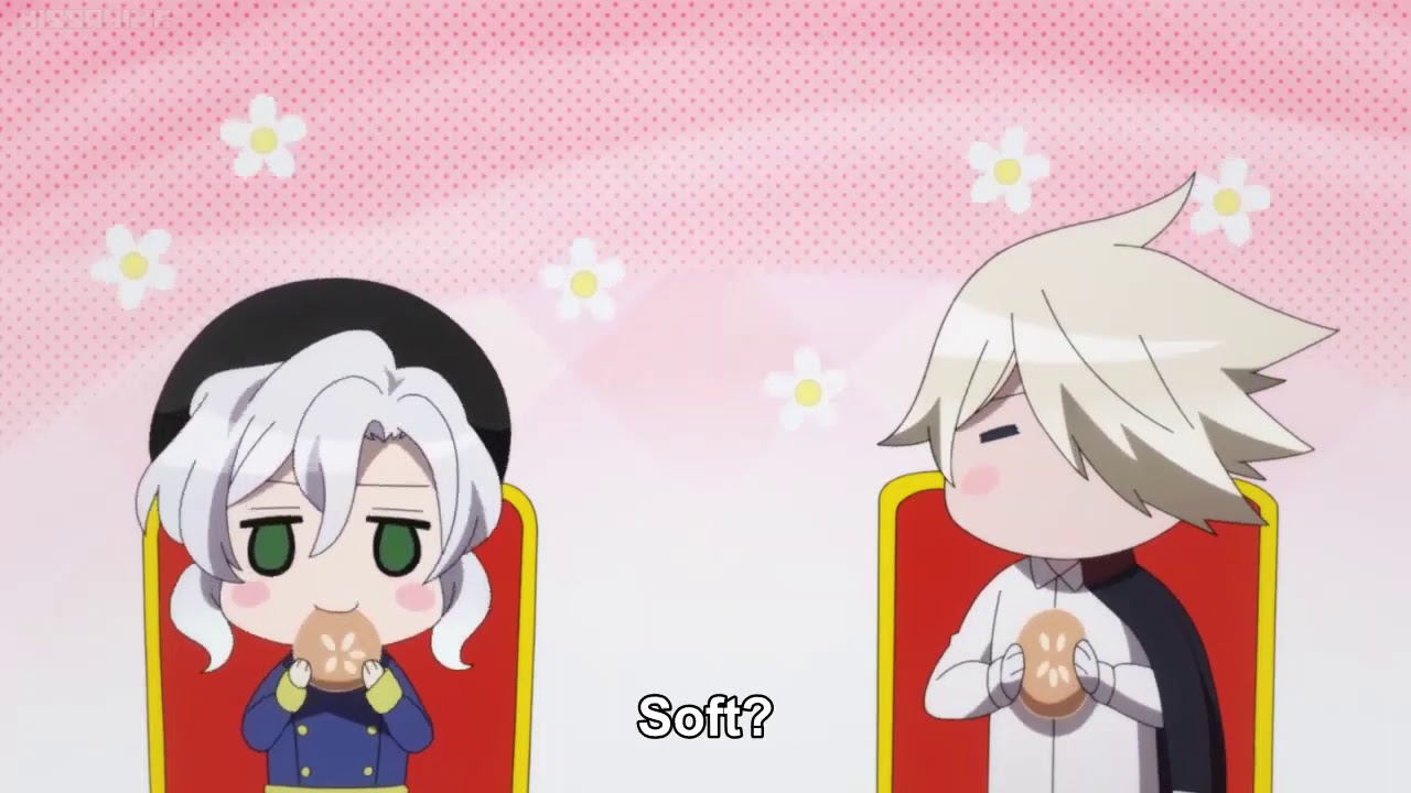 Cutest Conservation in anime (Oushitsu kyoushi haine movie-prince kai and prince eugene )