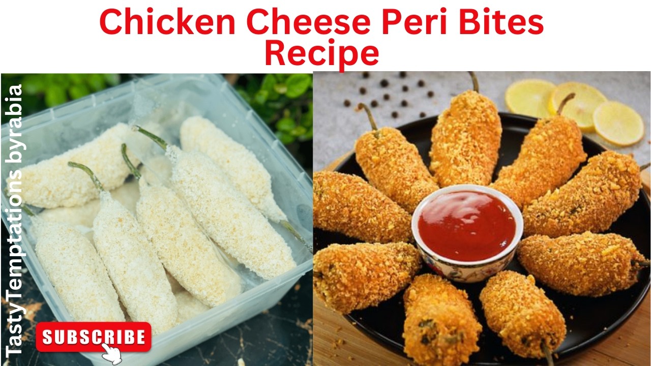 Chicken Cheese Peri Bites Recipe |Nandos Style Peri Bites |Ramadanspecial |TastyTemptations byrabia