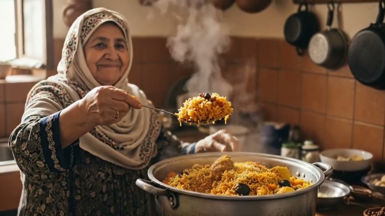 طباخ الكبسة العربية. 