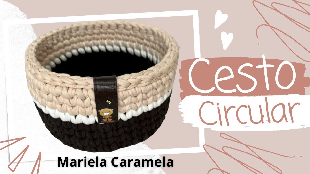 Cómo Hacer un CESTO CIRCULAR de Trapillo: Tutorial Fácil
