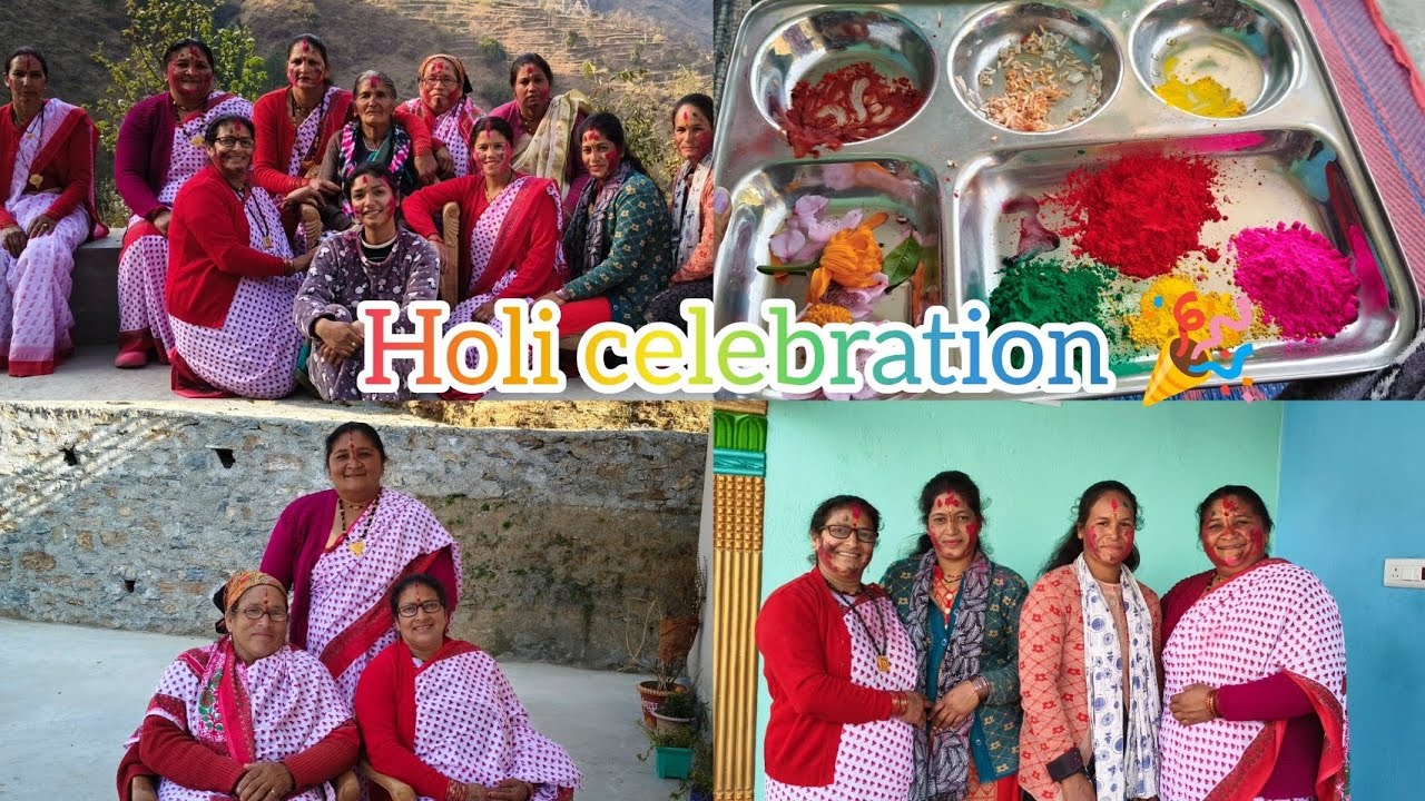 Holi celebration 🎉 #holi #youtyube #vlog #trending #viral 