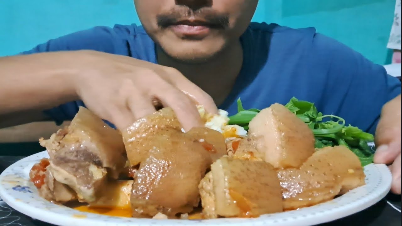 Thankyou guys for supporting me || 500 subscribers completed || Pork Mukbang is here for you guys 😋