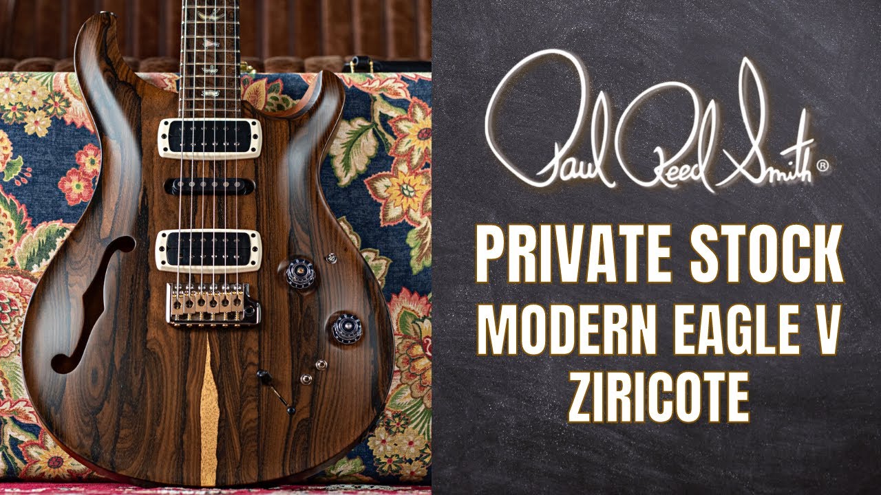 PRS Private Stock Modern Eagle V Semi-Hollow Natural Ziricote
