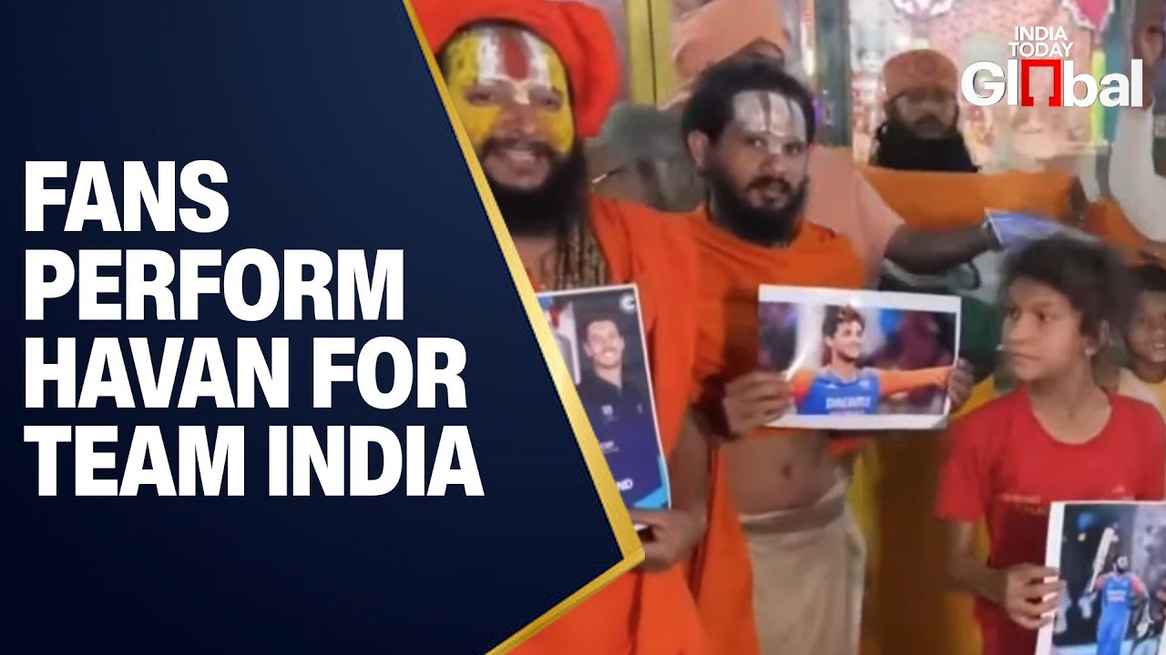 LIVE: Team India Fans Perform Havan & Prayers Before T20 World Cup Final vs New Zealand