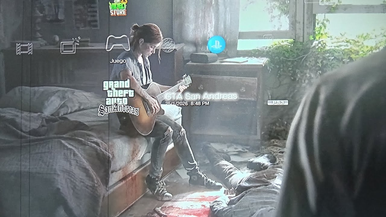 Disco duro 500 GB para Playstation 3  probando GTA san andreas