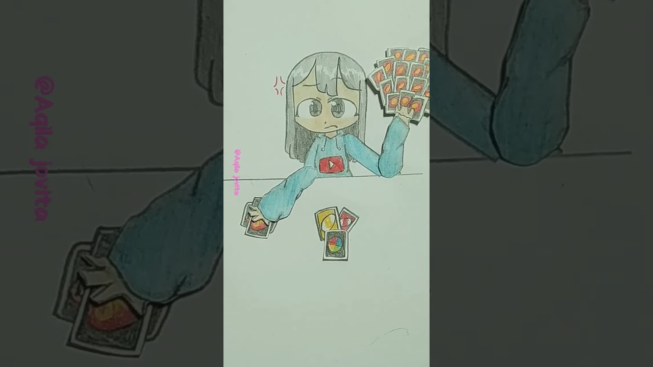 Aqila VS Author//maaf kalau jelek//#trend#old#gambar#kartuuno#kartu#uno#shorts 🃏