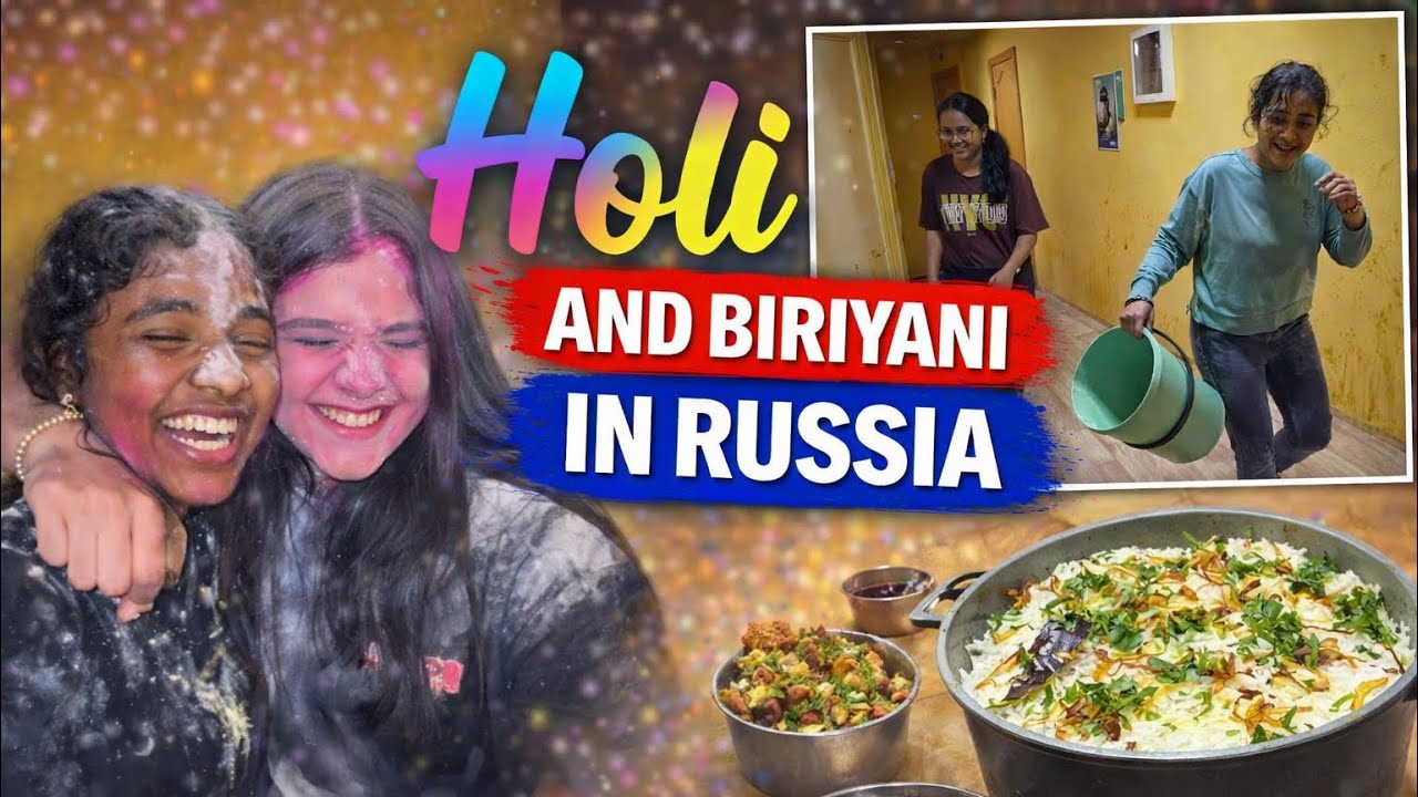 Holi and Biriyani in Russia 🇷🇺| Yaroslavl state medical university | MBBS Abroad | Russia 