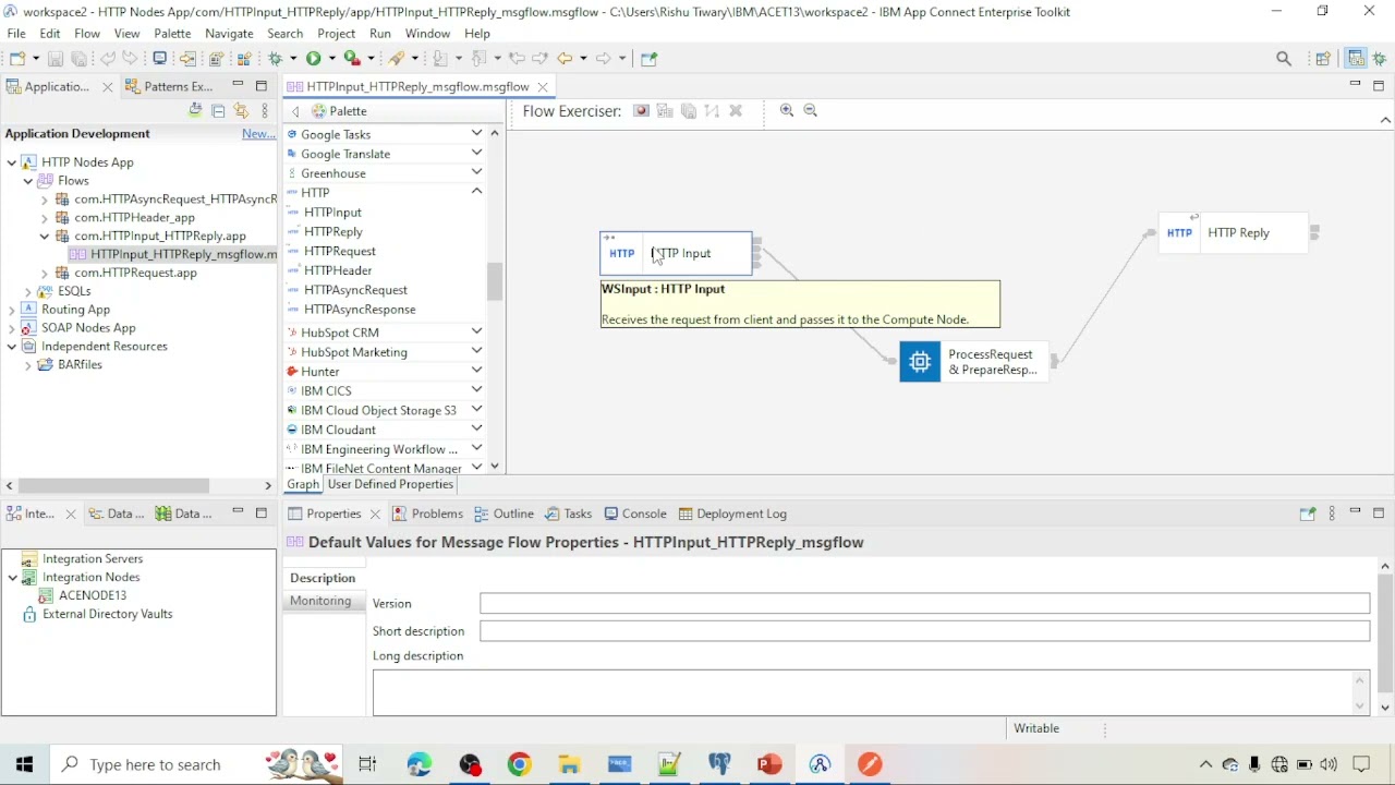 HTTPInput & HTTPReply Node in IBM ACE || IBM ACE 13