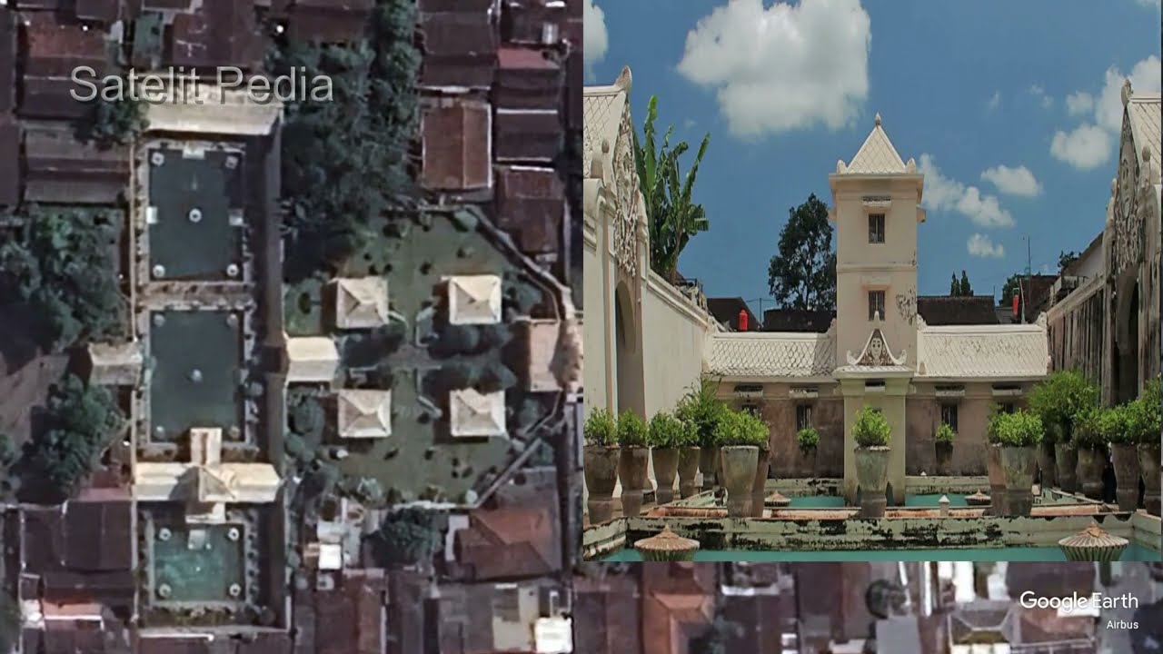 Kompleks Keraton Yogyakarta dari Google Earth #sejarah #Keraton #jogja