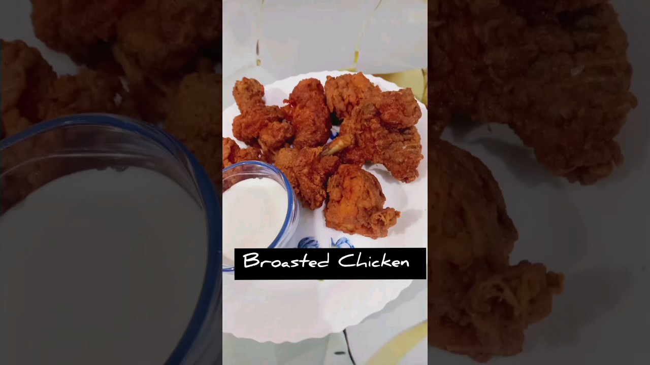 Homemade Spicy Broasted Chicken ||| #broastedchicken