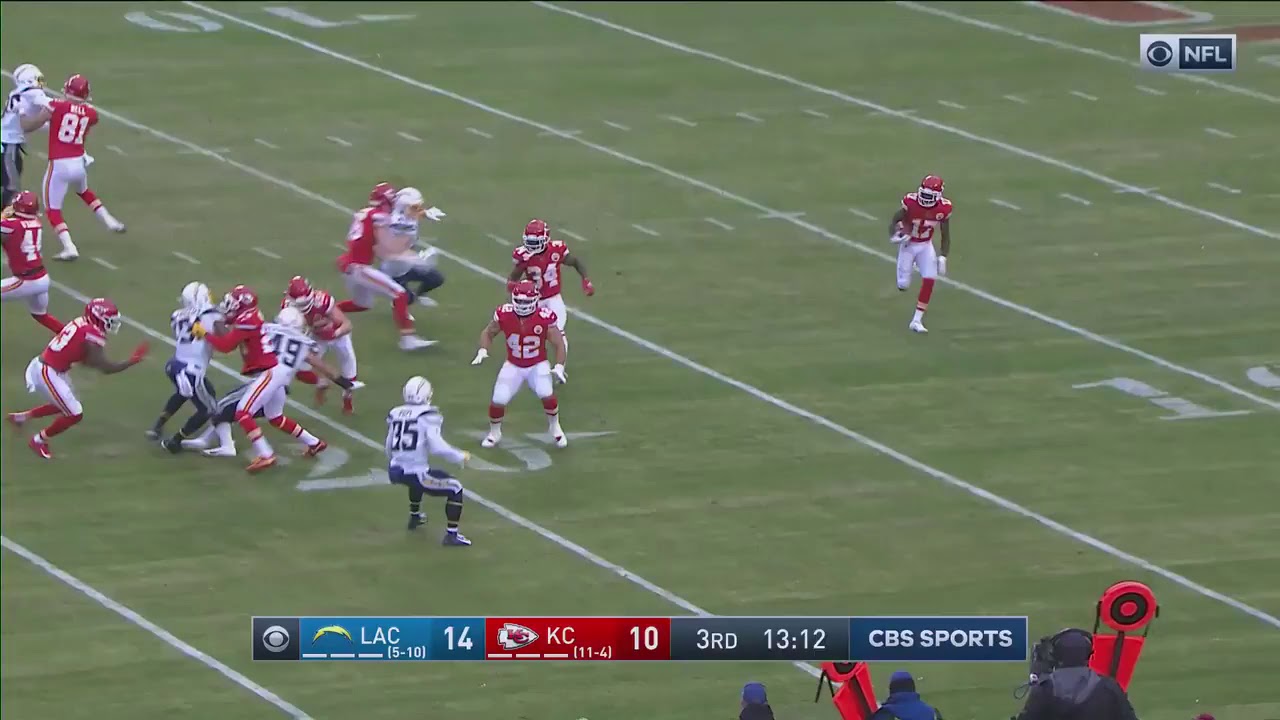 CHIEFS MECOLE HARDMAN WITH A 104-YARD KICKOFF RETURN TD 😱😱😱😱
