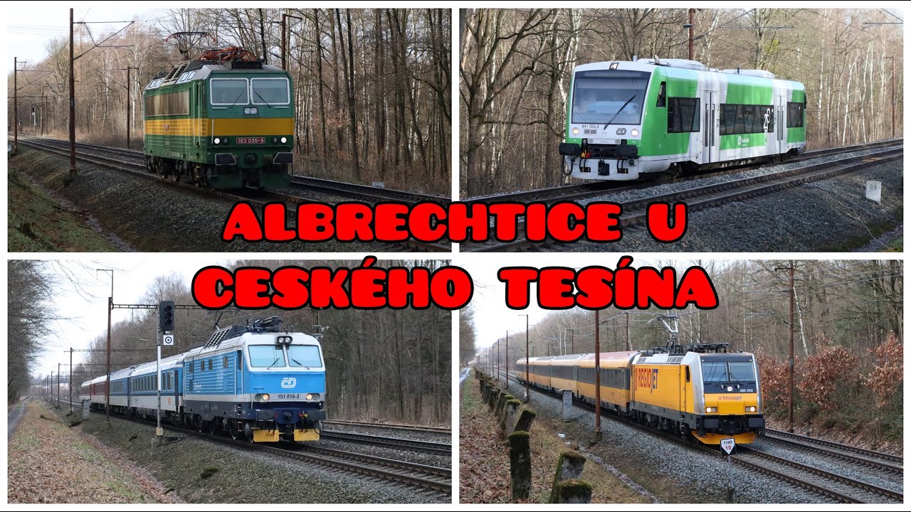 Vlaky Albrechtice u Českého Těšína (U tratě) • 26.1.2024