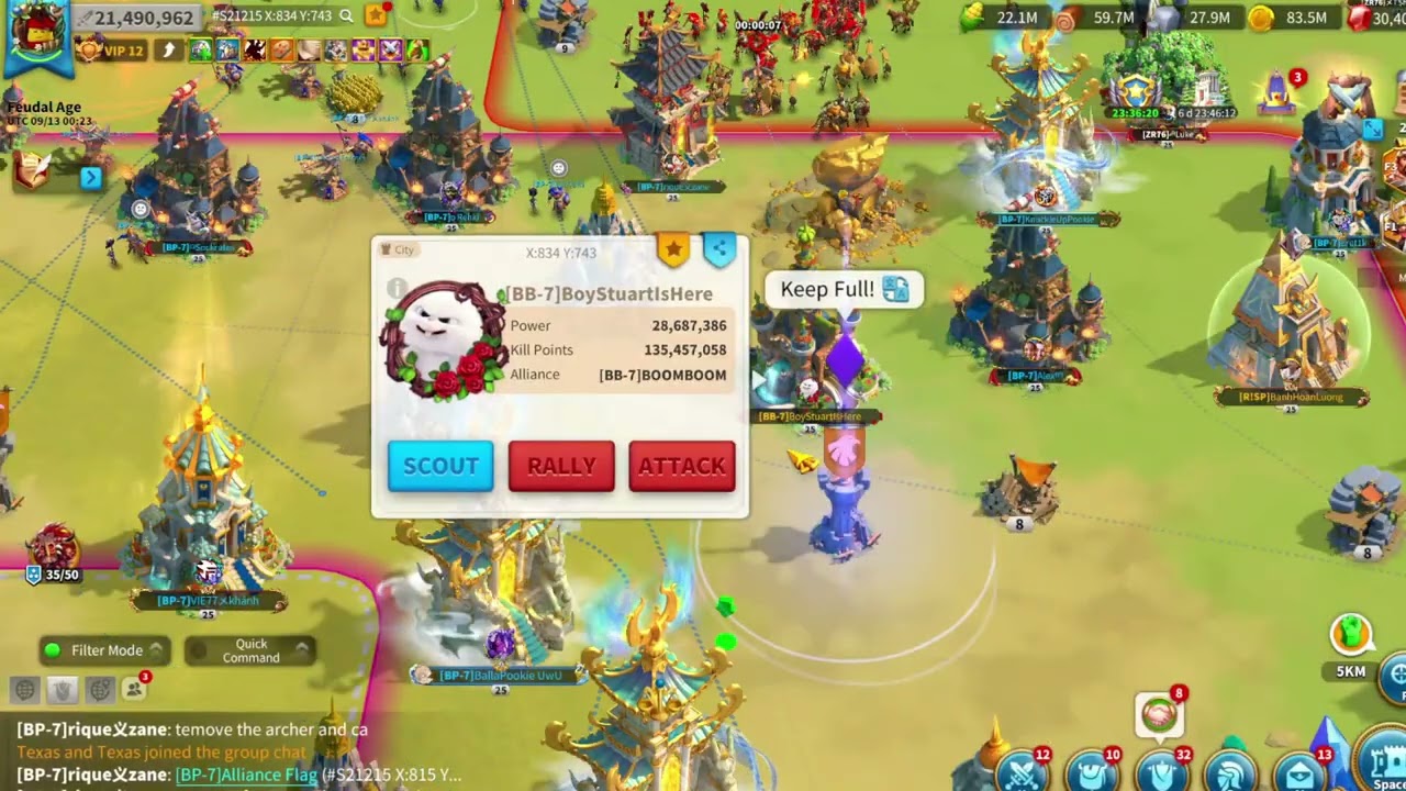 3777 zone 6 fight 1v5 Part 1/6 | Rise of Kingdoms