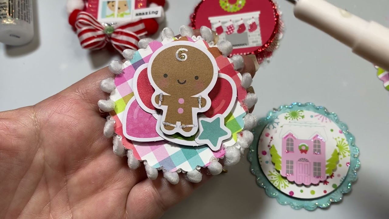6 ATC Christmas Coins w/ Giveaway Announcement | #atcoinwithus Wk1 of 3 | Doodlebug embellishments