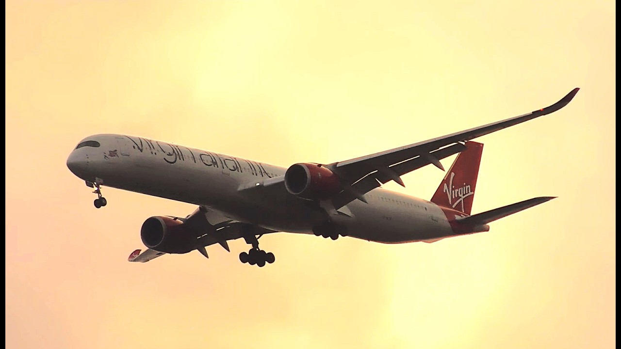 Double A350 flypast with Air China and Virgin Atlantic