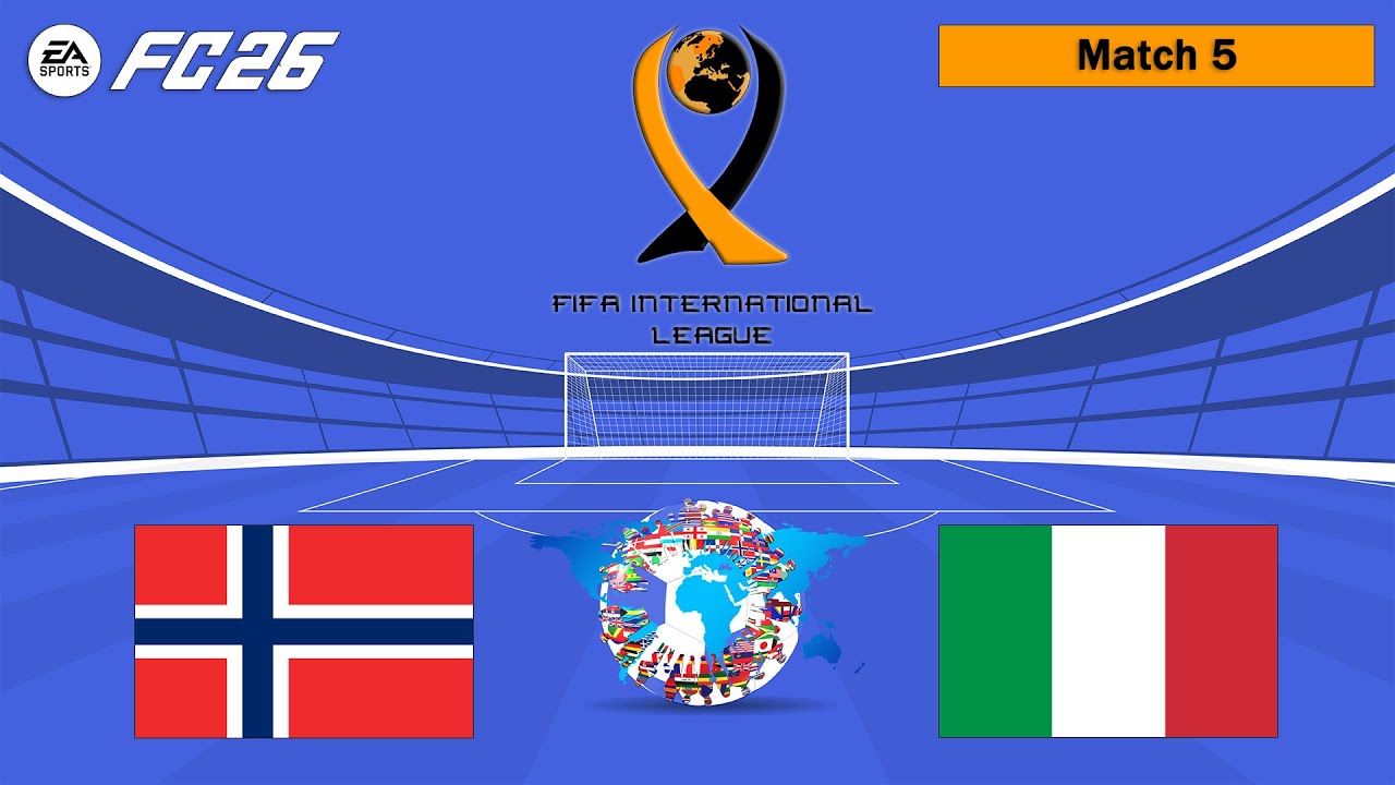 FC 26 – INTERNATIONAL LEAGUE – 5°Giornata NORVEGIA 🆚 ITALIA