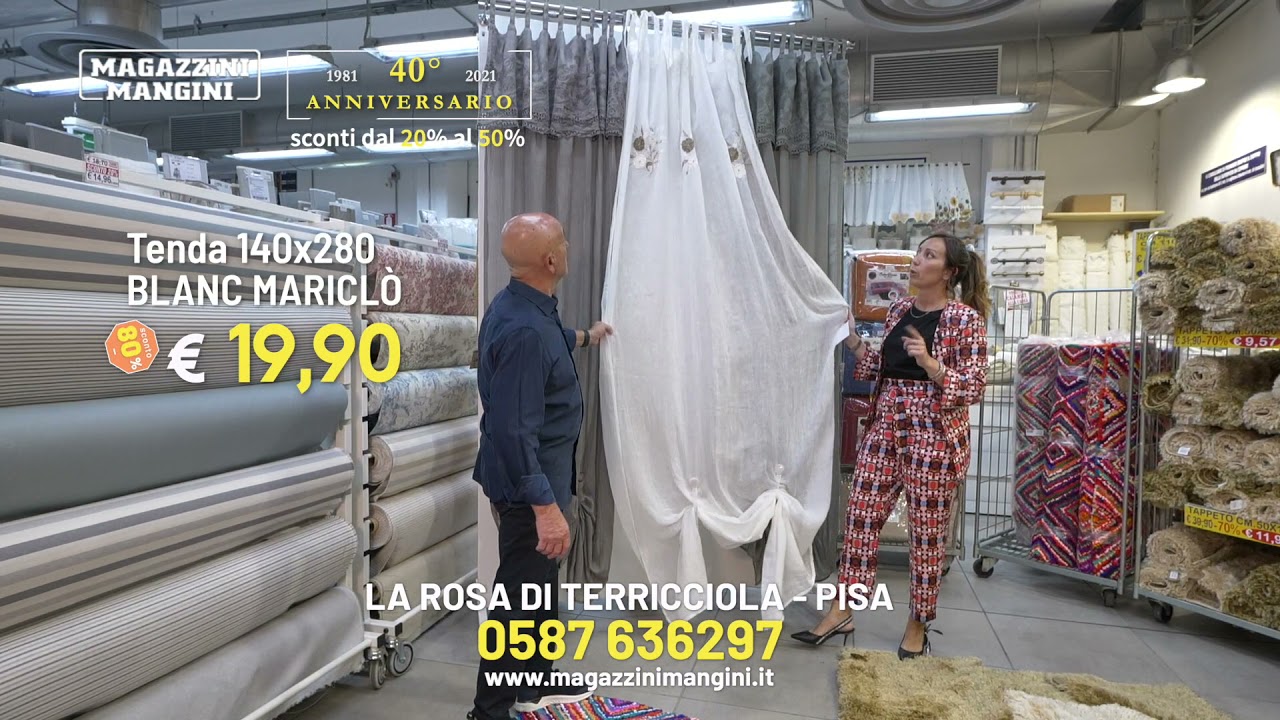 Mangini : 'il bianco i tendaggi ' protagonisti