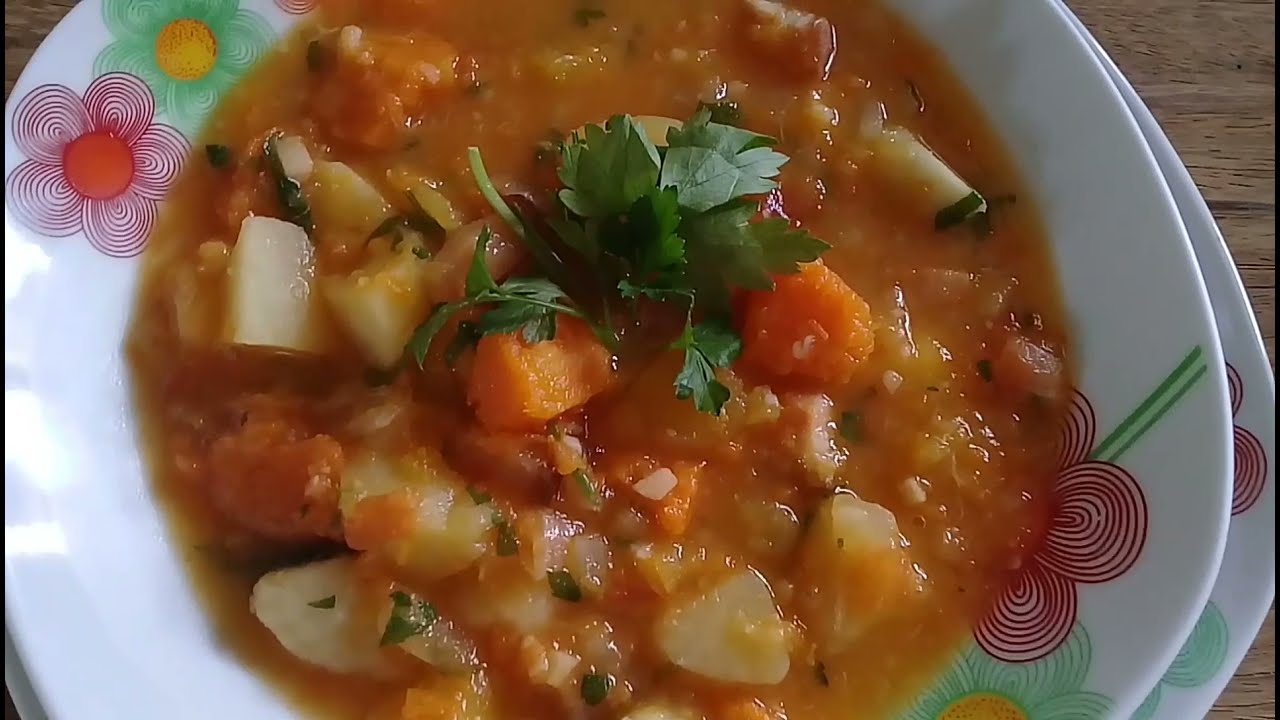 😍Como fazer uma [SIMPLES] sopa de Legumes com Bacon muito [SABOROSA]