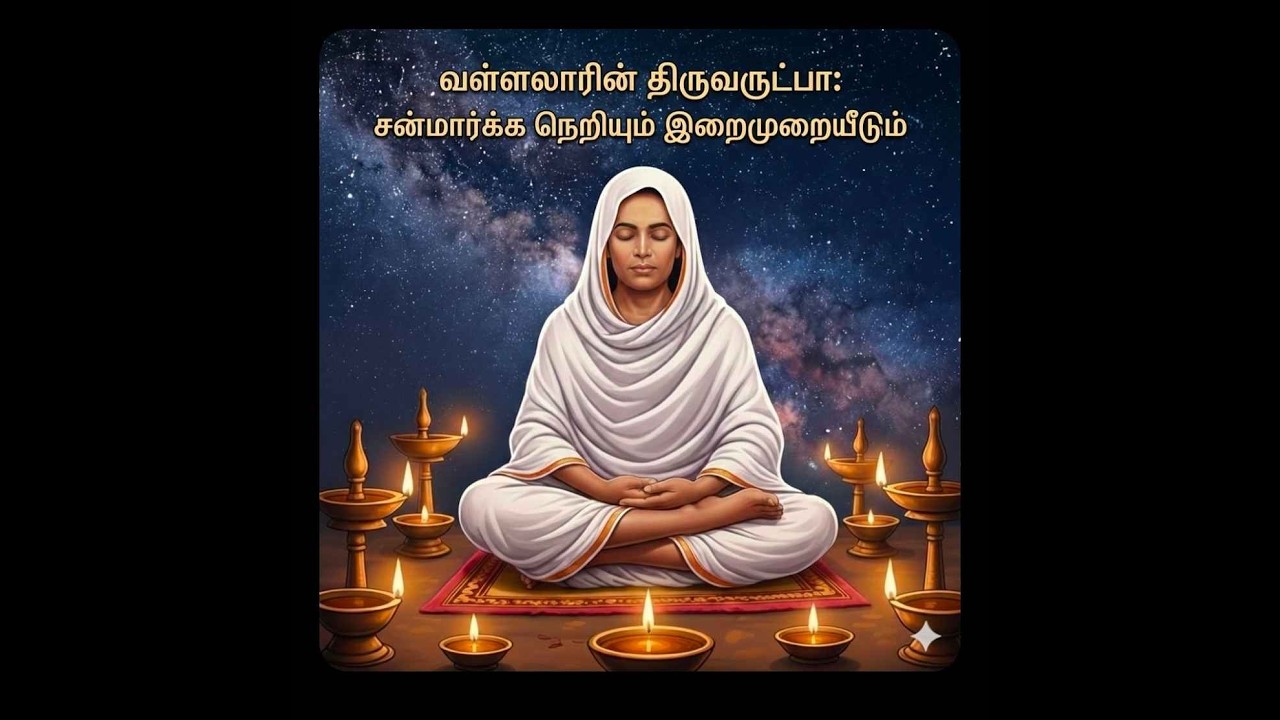 வள்ளலாரின் திருவருட்பா: சன்மார்க்க நெறியும் இறைமுறையீடும்! #வள்ளலார் #அருட்பெருஞ்ஜோதி #vallalar 
