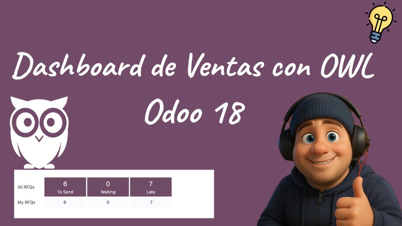 Así se hace un dashboard con OWL en Odoo 18