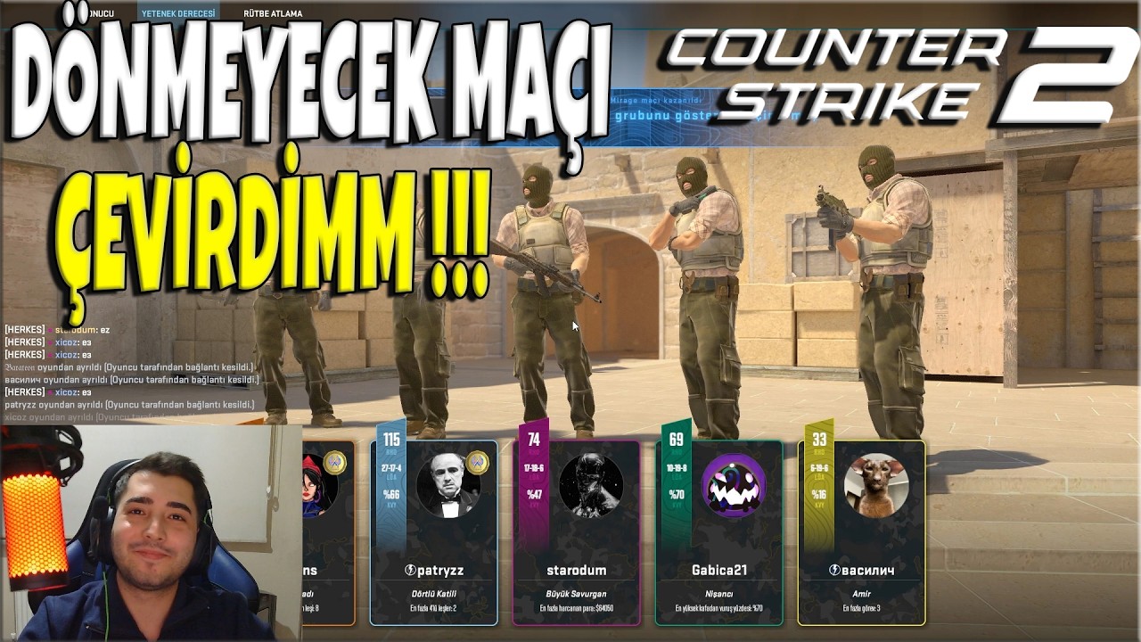 DÖNMEYECEK MAÇI ÇEVİRDİM !!! | CS2