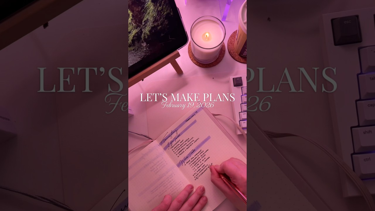 Let&rsquo;s make plans 🩵🩵 #productivity #bulletjournal #handwritiny