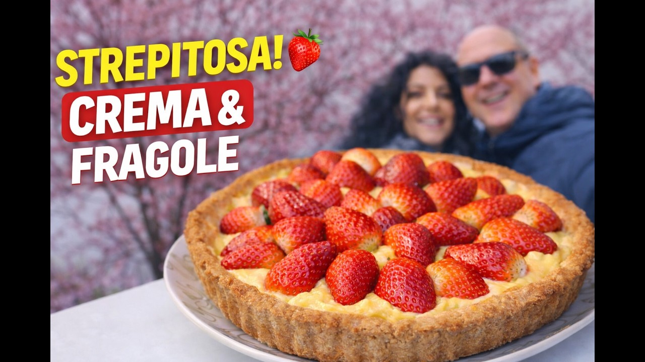 Crostata Fragole e Crema Pasticcera 🍓 Il Dolce Perfetto per la Primavera | Ricetta Facile