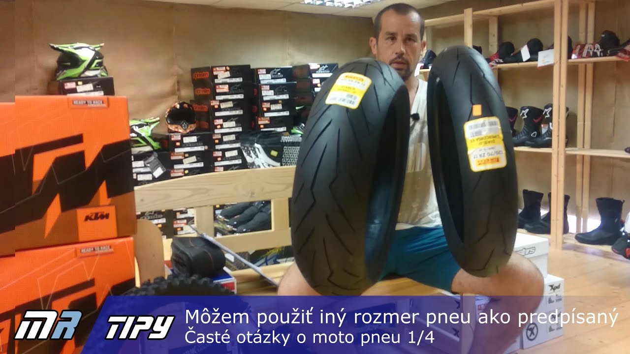 MR Tipy: Môžem použiť iný rozmer pneu ako predpísal výrobca? Časté otázky o moto pneu 1/4