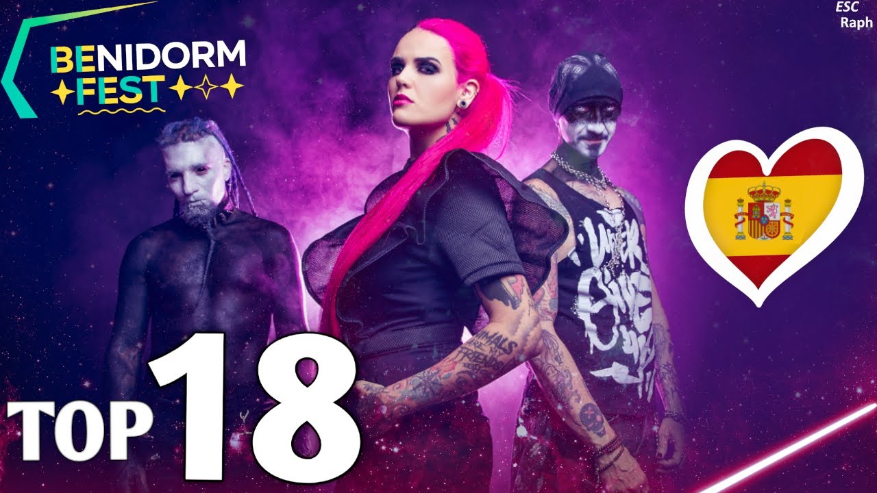 Benidorm Fest 2023 - My Top 18 ( Spain 🇪🇸 Eurovision 2023)