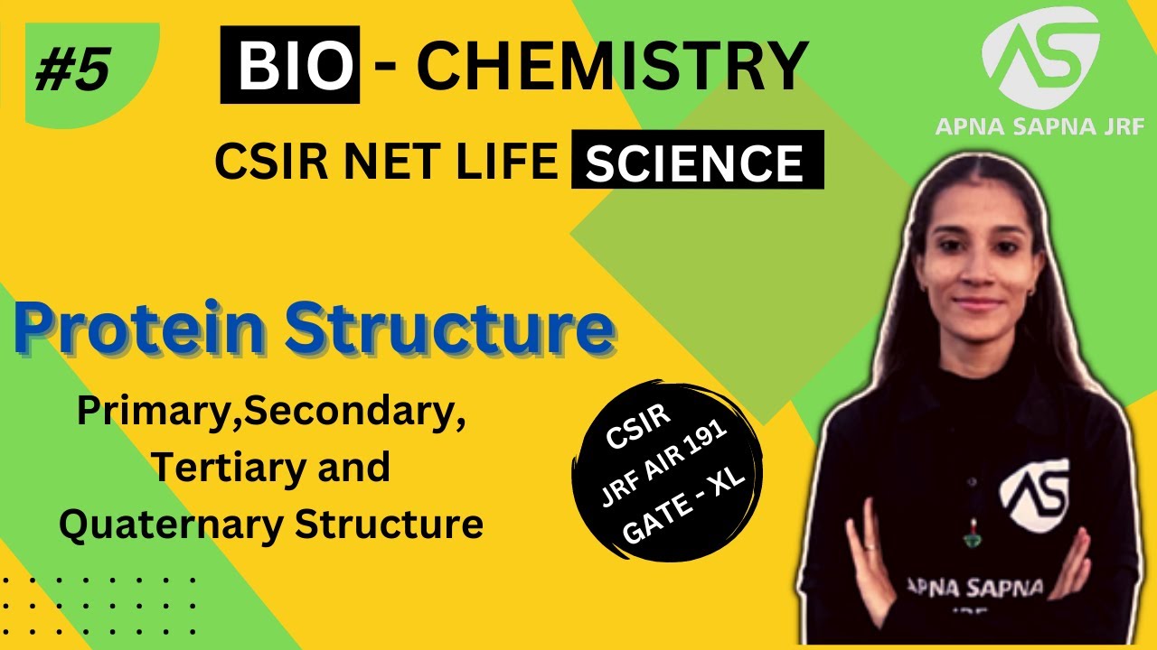 Structure of Protein || Biochemistry #apnasapnajrf #csirnetlifescience
